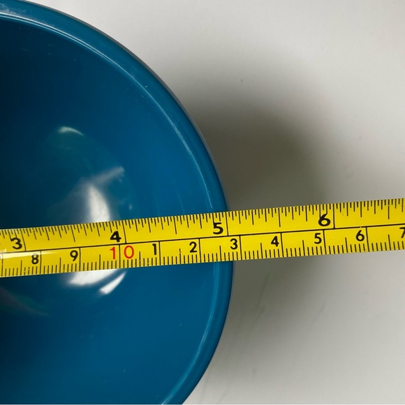 TarHong Melamine Bowls Set Of 4 Turquoise Aqua Blue 5.75” Tar Hong Nesting - Picture 9 of 16